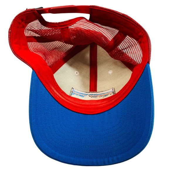 Patagonia red white and blue mesh back trucker hat adjustable - Picture 3 of 3